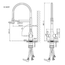 Смеситель для кухни Sancos Garda SC4009BN