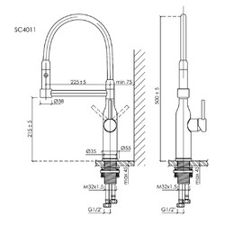 Смеситель для кухни Sancos Pride SC4011GG