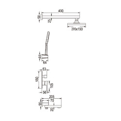 Душевая система Rose R2835H