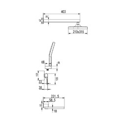 Душевая система Rose R1035T