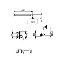 Душевая система Rose R0235E