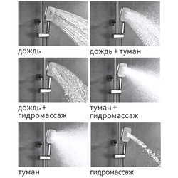 Душевая стойка Rose R2736F, хром/белый