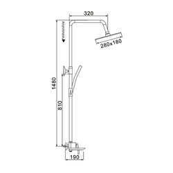 Душевая стойка Rose R2736H