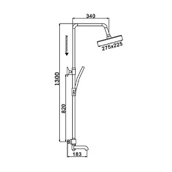 Душевая стойка Rose R3536