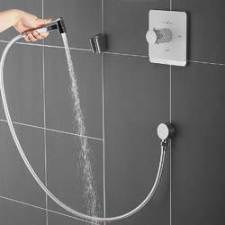 Смеситель с псевдобиде Rose R105C, белый/хром