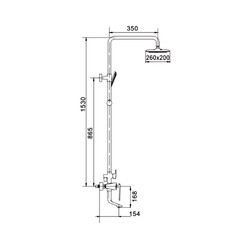 Душевая стойка Rose R1336