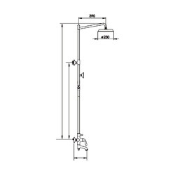 Душевая стойка Rose R0236H