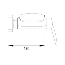 Смеситель для ванны Rose R1102