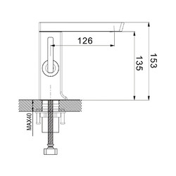 Смеситель для умывальника Rose R1801