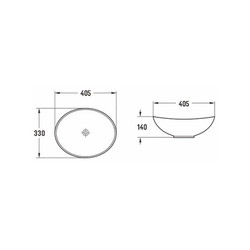 Умывальник UnicoPureza PB01409B 40,5x33