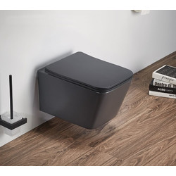 Унитаз подвесной UnicoPureza BAU CINZENTO Rimless Slim Soft-close VSS01102PC