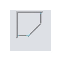 Душевой уголок Radaway Essenza PTJ 100x100 L