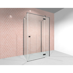 Душевой уголок Radaway Essenza Black KDJ+S 90х90 R