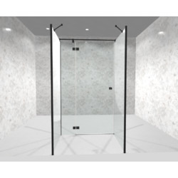 Душевой уголок Radaway Essenza Black KDJ+S 90х90 R