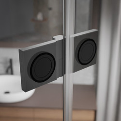 Душевой уголок Radaway Essenza Black KDJ+S 120х120 L