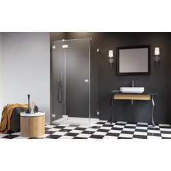 Душевой уголок Radaway Essenza Pro White KDJ 100х80 L