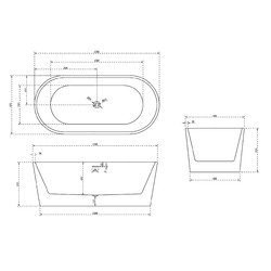 Акриловая ванна ABBER AB9209MW 170х80