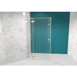 Душевой уголок Radaway Essenza Pro Brushed Gold KDJ 90х90 L