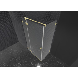 Душевой уголок Radaway Essenza Pro Brushed Gold KDJ 90х90 L