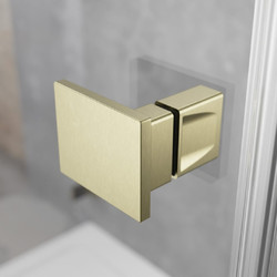 Душевой уголок Radaway Essenza Pro Brushed Gold KDJ 90х90 L