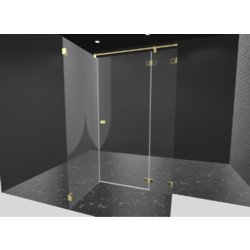 Душевой уголок Radaway Essenza Pro Brushed Gold KDJ 100х80 L