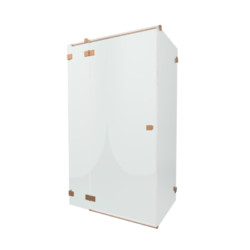 Душевой уголок Radaway Essenza Pro Brushed Copper KDJ 120х70 L