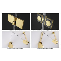 Душевой уголок Radaway Essenza Pro Gold KDJ 90х90 L