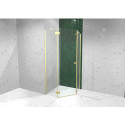 Душевой уголок Radaway Essenza Brushed Gold PTJ 100х100 L