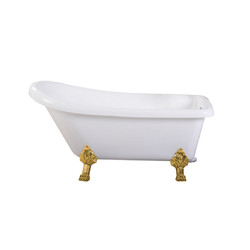 Акриловая ванна CeruttiSPA VITO170G CT9670 170x74 (золото)
