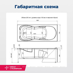 Акриловая ванна Aquanet Viola 180x75