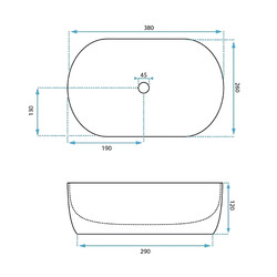 Умывальник Rea AMELIA Mini REA-U3322