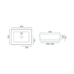 Умывальник Rea ANITA Mini REA-U0952