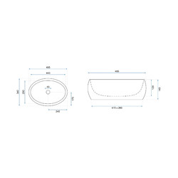 Умывальник Rea LINDA Lava Matt REA-U8568