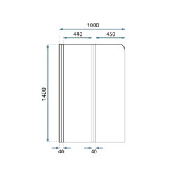 Душевая шторка Rea AGAT-2 REA-K9777 100x140