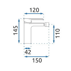 Смеситель для биде Rea HASS Black REA-B9965
