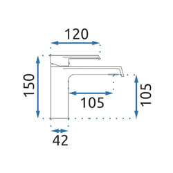 Смеситель для умывальника Rea HASS Black REA-B9964
