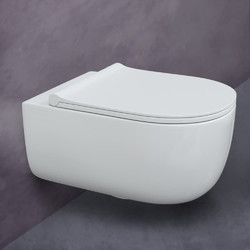 Подвесной унитаз с бидеткой Bocchi V-Tondo 1416-001-0128, с крышкой Slim soft-close A0336-001