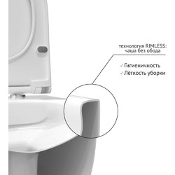 Подвесной унитаз с бидеткой Bocchi V-Tondo 1416-001-0128, с крышкой Slim soft-close A0336-001