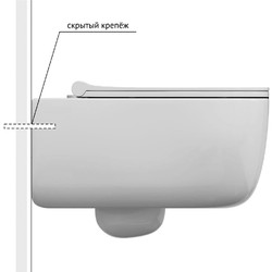 Подвесной унитаз с бидеткой Bocchi V-Tondo 1416-001-0128, с крышкой Slim soft-close A0336-001