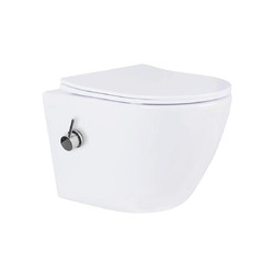 Унитаз подвесной Roxen Antares Bidet 530185-01X, с крышкой дюропласт soft-close