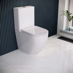 Унитаз напольный RGW SW-03, с крышкой дюропласт