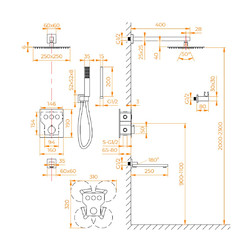 Душевая система RGW SP-371