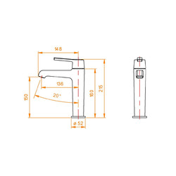 Смеситель для умывальника RGW SP-301