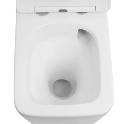 Унитаз подвесной ABBER Rechteck AC1201T, с крышкой дюропласт SoftClose