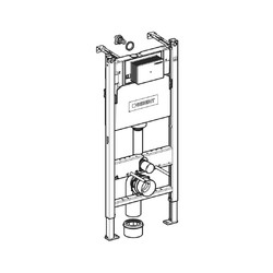 Инсталляция для унитаза Geberit Alpha 458.233.00.2, с кнопкой Alpha20 (белая)