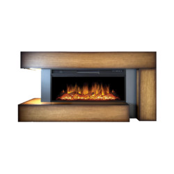 Портал для электрокамина Smolcom Malibu V42, дуб антик / серый графит