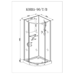 Душевая кабина CeruttiSPA Korra90T 90x90