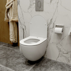 Комплект инсталляции Grohe Rapid SL 38772SH0 с белой кнопкой и унитазом Teymi Lina VORTEX T40110