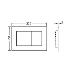 Комплект инсталляции TECEbase 9400407 с чёрной кнопкой и унитазом Teymi Lina VORTEX T40110