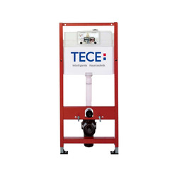 Комплект инсталляции TECEbase 9400407 с чёрной кнопкой и унитазом Teymi Lina VORTEX T40110